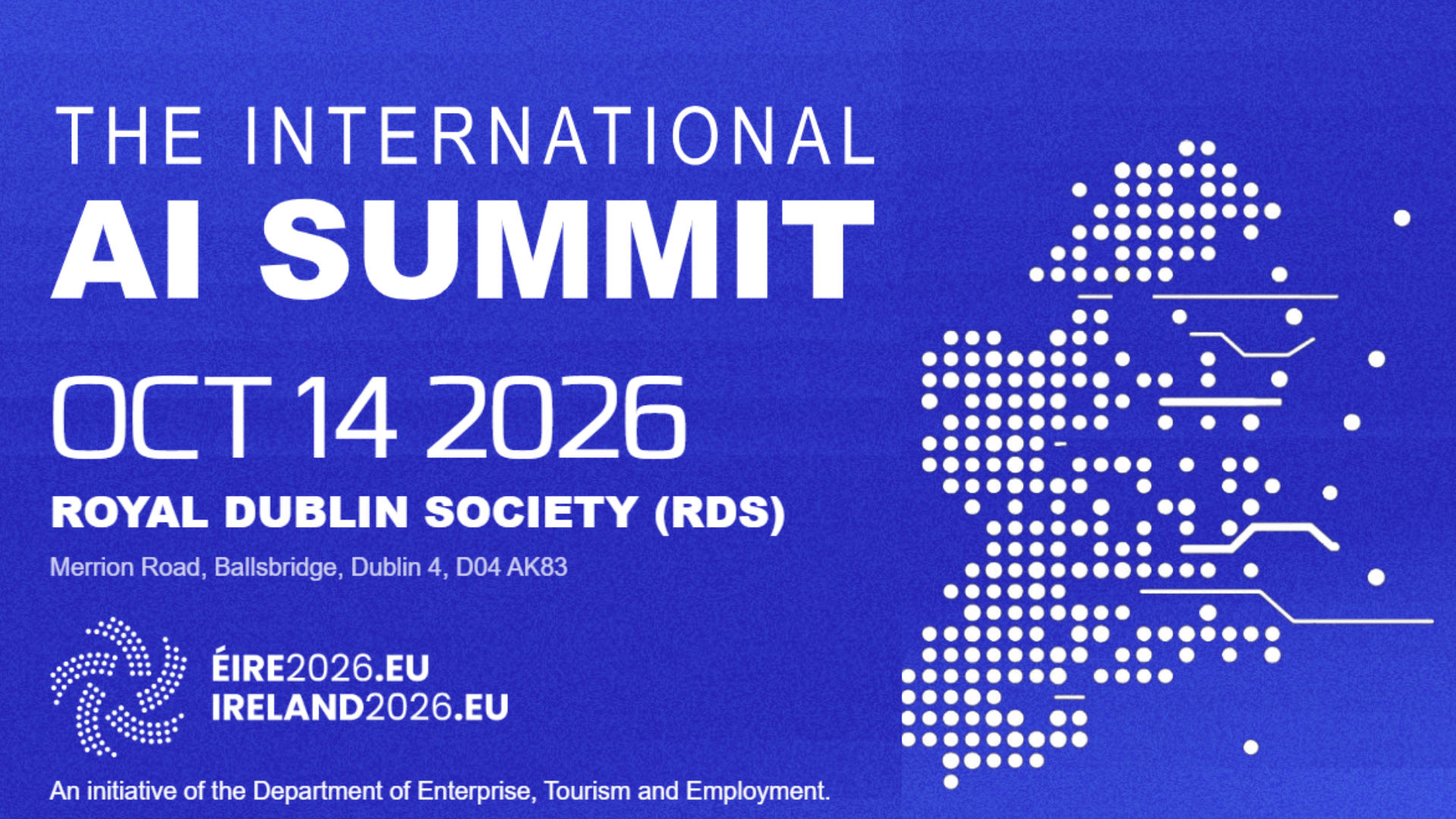 The International AI Summit Banner RDS Dublin